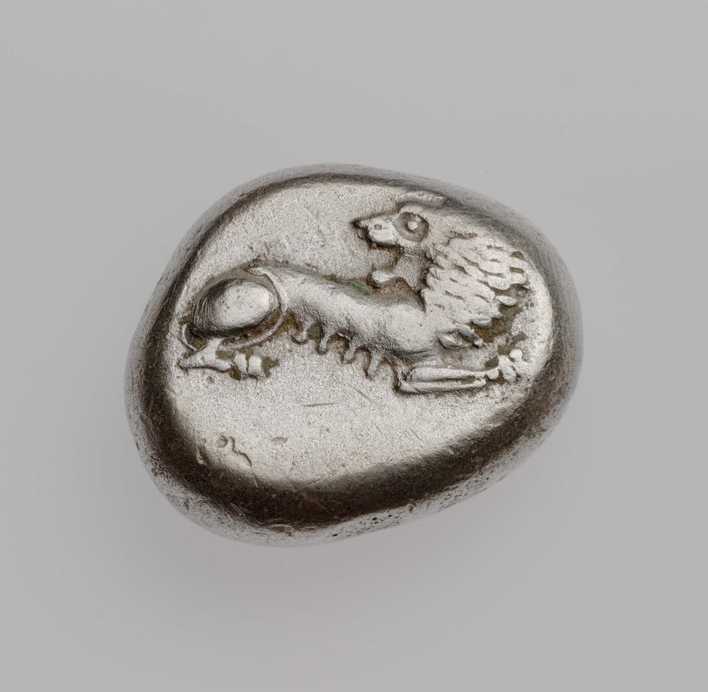 Stater of Colchis with reclining lioness about 480 B.C.
