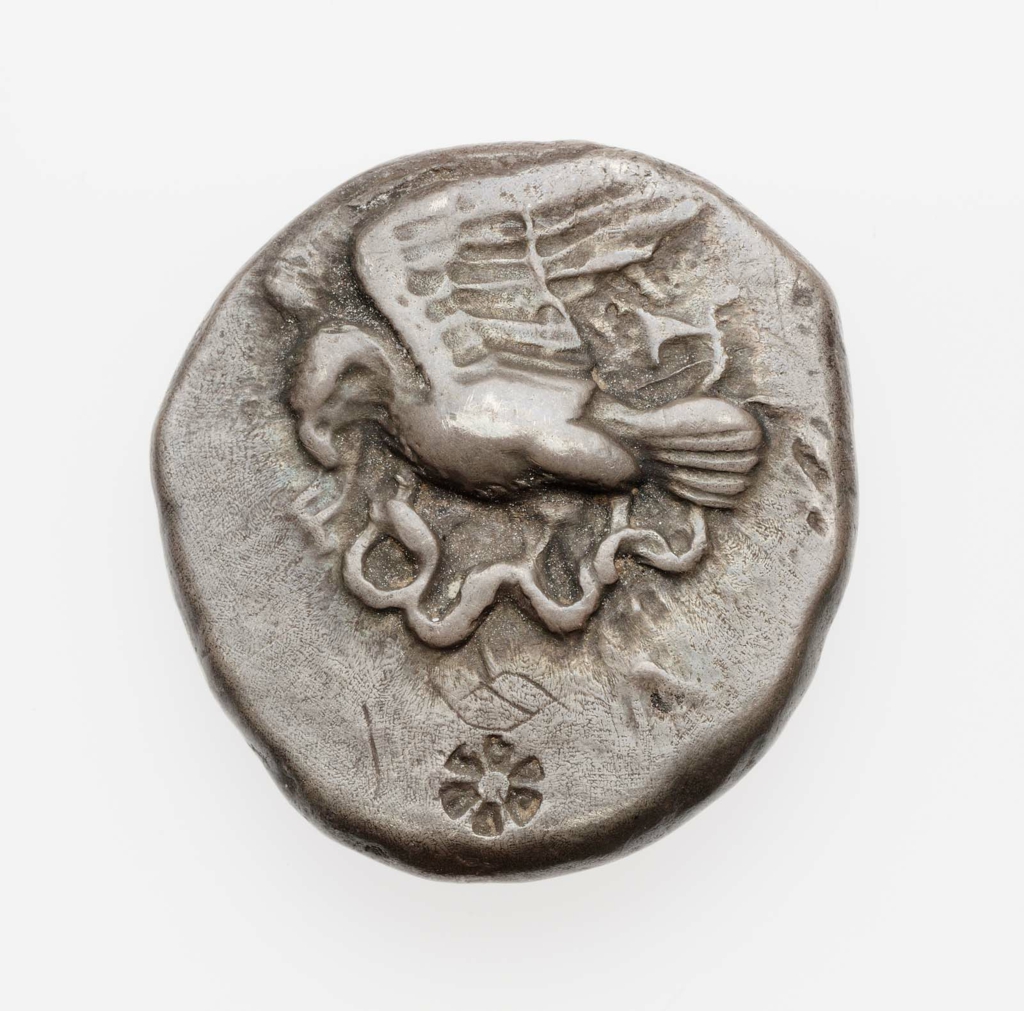 Stater of Elis with eagle and serpent 480–440 B.C.