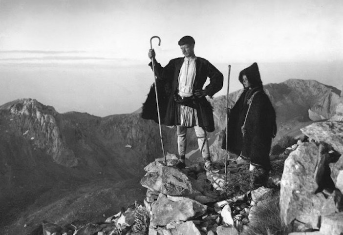 Sheep herders on top of Mt. Parnassos.
