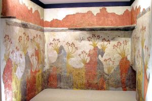 Minoan Spring Fresco Art Akrotiri